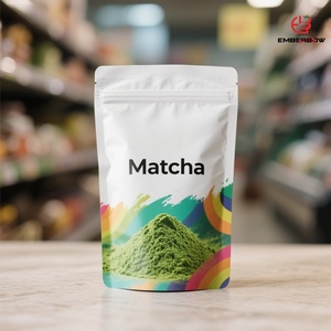 EBB có thể tái chế sinh thái thân thiện Mylar đứng lên Túi Ziplock tùy chỉnh in cấp thực phẩm cho bột protein trái cây sấy khô 100g 250g - Product Image 1