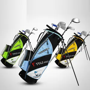 Toptan özel su geçirmez Golf Stand çantası hafif tuval tabancası Golf çantası