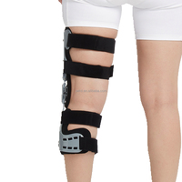 Attelle de Genou Professionnelle pour la Rééducation Orthopédique et le Traitement Conservateur de l'Arthrose (OA) avec Sangle à Boucle