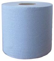 Papier essuie-tout industriel en rouleau jumbo bleu, jetable, 2 plis, hygiénique, écologique, gaufrage personnalisé en gros