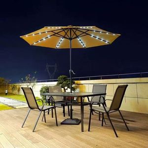 Sombrilla Moderna de Hierro para Patio, Tipo Cantilever, de 3m con Poste Central, para Jardines, Cafés, Hoteles, con Base para Muebles - Product Image 6