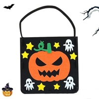 Sac fourre-tout fantôme mignon pour Halloween, sac à friandises personnalisable en jute pour enfants, nouvelle pochette cadeau de fête Hebei