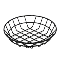 Paniers de rangement modernes en métal chromé ovale, écologiques, pour la restauration rapide, contenants de service pour sandwichs, pains, burgers, hot-dogs