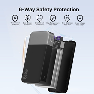 พาวเวอร์<span class=keywords><strong>แบ</strong></span>งค์ 65W 20000mAh แล็ปท็อป<span class=keywords><strong>แบ</strong></span>บพกพาเครื่องชาร์จ PD QC ชาร์จเร็วพร้อมพอร์<span class=keywords><strong>ต</strong></span> USB 4 พอร์<span class=keywords><strong>ต</strong></span>สำหรับแมคบุค ไอแพดแท็บเล็<span class=keywords><strong>ต</strong></span>ไอโฟน ซัมซุง - Product Image 4