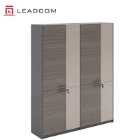 LEADCOM Série G-FN193 – Armoire de rangement modulaire haute personnalisée pour bureau, classeur en bois avec serrure, pour projets commerciaux et commandes en gros