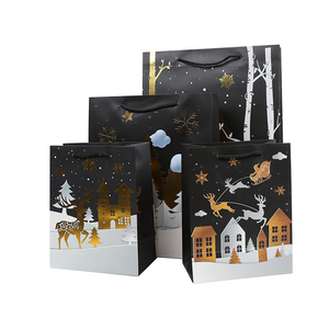 Giáng sinh phim hoạt hình Quà Tặng Túi Tote Túi quà giáng sinh Đêm giáng sinh quà tặng bạn có thể thiết kế riêng của bạn kích thước trung bình - Product Image 2