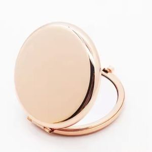 Miroir cosmétique rond portable, mini miroir de maquillage double face grossissant 1X 2X, miroir de poche pour mariage, cadeau promotionnel - Product Image 5