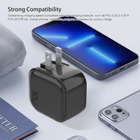 Meilleur prix 30W chargeur de voyage prise américaine adaptateur pliable PD USB C QC3.0 chargeur mural OTP Protection fabrication pour téléphones mobiles