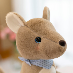 AIFEI giocattolo carino <span class=keywords><strong>madre</strong></span> e bambino canguro 10 pollici peluche bambola cuscino PP cotone pieno regalo di compleanno per bambini - Product Image 4