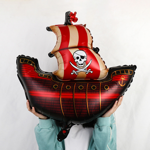 Nave pirata Foil palloncino pirata tema tiratore scelto nave pirata giro ragazzo o ragazze decorazione di buon compleanno per bambini - Product Image 5