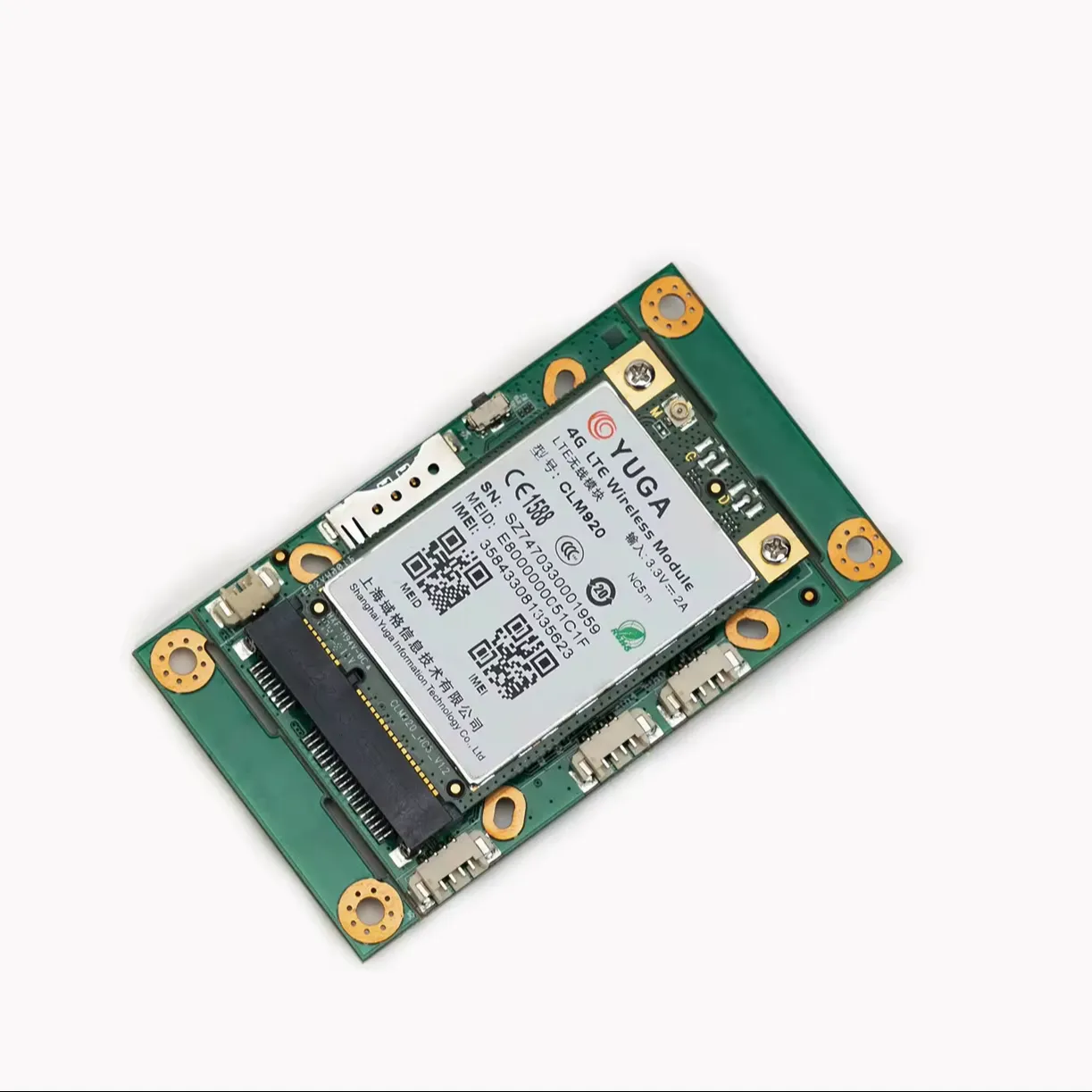 Embedded 4G LTE Router Module Dual 100Mbps Ethernet Port 1 RS232 Serial Port 1 SIM Card Slot 2 WiFi Antennas