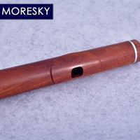 MORESKY Redwood Flute 17 Open Hole Silver Plated E Key Rosewood Mopane Professional C Tone C Major MFL-202(OEM)