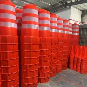 टिकाऊ सड़क सुरक्षा चिंतनशील टक्कर से बचने यातायात ड्रम बैरियर रोड निर्माण बैरल यातायात ड्रम - Product Image 5