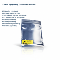 Sacs antistatiques ESD 10*15/10*18cm, sacs antistatiques translucides avec étiquettes pour SSD, divers appareils électroniques, lecteurs portables