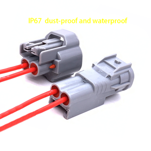 自動2ピンフォグライトランプソケット逆プラグ付き女性コネクタワイヤーハーネスPBT絶縁6189-0031自動車用 - Product Image 3