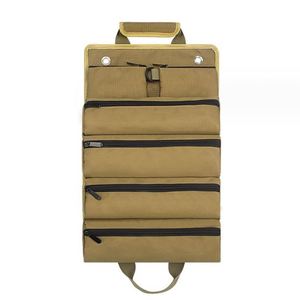 Bolsa de Herramientas Enrollable de Muestra Gratuita para Hombres y Mujeres, Caja de Almacenamiento de Herramientas Portátil con 2 Bolsas con Cierre Desmontables, Bolsa de Transporte Pequeña y Compacta - Product Image 1