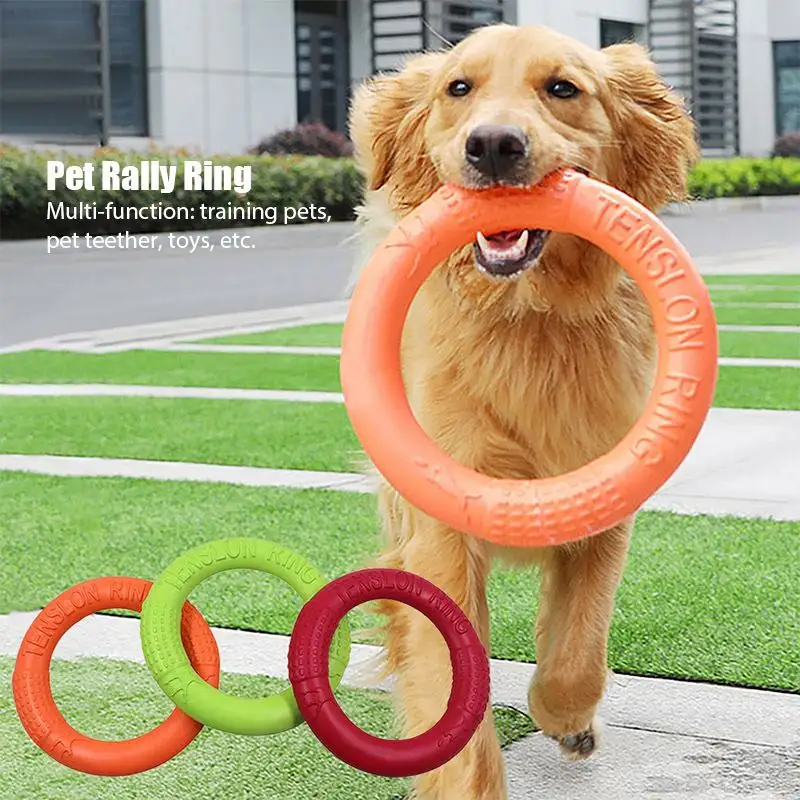 Extracteur d'anneau de formation de disque de jouet de chien de compagnie résistant flottant extérieur interactif fournitures de jouet jouets pour chiens Amazon chiens et chats de compagnie