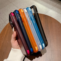 Étui de luxe givré de haute qualité avec aimant pour iPhone 14 15 16 17 18 Pro Max – Couleurs originales