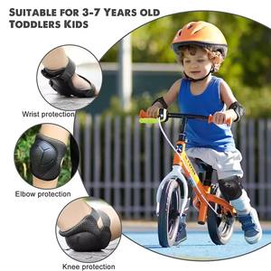 Rodilleras y coderas para niños de 3 a 7 años, juego de protección 6 en 1 con protector de muñeca para patinaje y ciclismo, nuevo. - Product Image 5
