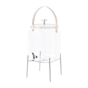 Pichet à Boissons Glacées d'Été Personnalisé Transparent avec Couvercle 5L, Distributeur de Jus et Boissons Maison avec Robinet - Product Image 5