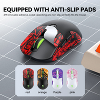Souris de jeu T-WOLF X5 filaire/sans fil/BT, trois modes, souris de jeu sans fil instantanée S205, souris de jeu RGB rétroéclairée 6D, 12800 DPI pour ordinateur portable PC