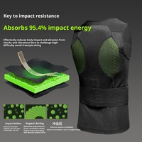 Gilet de protection anti-chute respirant et absorbant les chocs pour adultes, protection de la colonne vertébrale, pour le ski et la moto, protection corporelle CE Niveau 1