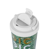 Cadeaux créatifs d'entreprise personnalisés Tasse à café de voyage avec insertion de papier photo anti-déversement Tasse à gobelet 0,5 L