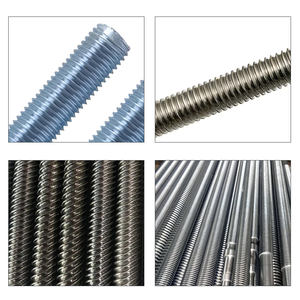 Goujon en acier au zinc <span class=keywords><strong>M12</strong></span> M6 de haute qualité et tiges filetées en acier inoxydable M8 M10 tiges filetées noires 1M-3M - Product Image 2