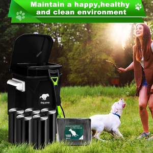 Black Unscented Dog Waste Bags, Disposable Poop Bag Rolls Fit Pet Waste Trash Can, Durable Liners for Daily Pet Cleaning - Product Image 3