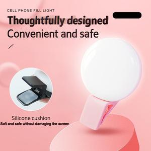 Lampe d'Appoint Rechargeable pour Live, <span class=keywords><strong>Mini</strong></span> Anneau Lumineux Portable pour Selfie, Lampe de Bureau <span class=keywords><strong>Mini</strong></span> LED pour Téléphone - Product Image 5