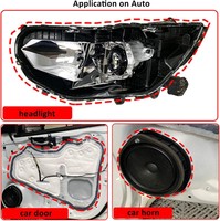 Cinta Selladora de Butilo Maxtech para Autos, Sellador de Parabrisas y Faros, Adhesivo de Goma para Uso en Transporte