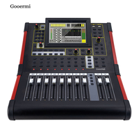Mezcladora Digital Profesional Gooermi DM12 de 12 Canales, Consola de Mezclas Blanca, Pantalla Táctil de 7 Pulgadas, Controladores Electrónicos, USB, Bluetooth
