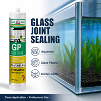 KAYSDAA Mastic silicone professionnel haute résistance pour aquarium, adhésif étanche puissant pour la construction de bacs à poissons et le collage de verre