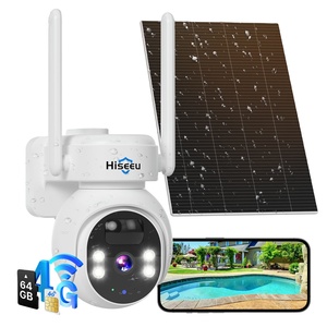 Hiseeu - Kit de Seguridad con Cámara Solar Inalámbrica de 4MP 4G, Visión Nocturna, Full HD, WiFi, Tarjeta SIM, para Exteriores, TDK04U - Product Image 1