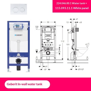Ensemble de réservoir encastré <span class=keywords><strong>Geberit</strong></span> Omega (type haut/bas) avec toilette suspendue - Product Image 5