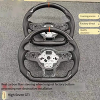 Accessoires pour Volkswagen VW, volant en fibre de carbone pour Polo Golf 6 GTD Jetta Tiguan Passat B7 B8 GTI GTI R GTD Golf7 Mk7