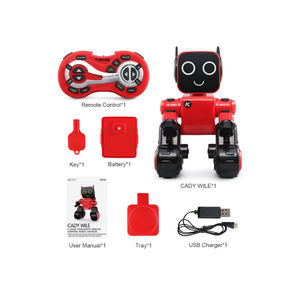 Çocuklar için Akıllı R4 Uzaktan Kumandalı Eğitici Robot ABS Plastik Kit Programlama Hikaye Anlatma Müzikli Oyuncak 1:16 Çok Satan - Product Image 2