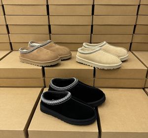 High Quality Classic Snow <b>Boots</b> Tazz Tasman Genuine Sheepskin Wool Midsole Cow Leather Upper Fashion Fur <b>Slippers</b> Rubber Outsole - Product Image 2