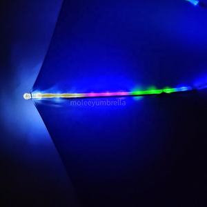 مظلة ألعاب نارية جديدة رائعة بإضاءة LED، أضواء وامضة بقطر 105 سم، فتح يدوي، للإعلان والترويج - Product Image 5