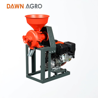 Moulin à farine à essence DAWN AGRO, machine à moudre les céréales portable, broyeur multi-usages sec et humide, maïs, riz, blé.