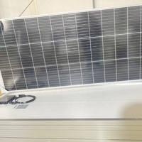 Petit panneau solaire monocristallin demi-cellule 20W 50W 80W 100W en verre rigide, module photovoltaïque à 22% d'efficacité pour l'éclairage de camping