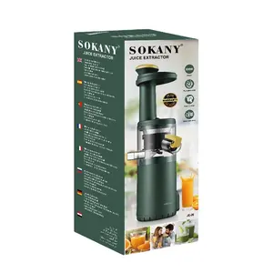 Sokany-exprimidor de fruta, Extractor de zumo lento multifunción de trabajo silencioso