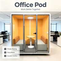 Cabine téléphonique insonorisée en aluminium écologique pour bureau à domicile, hôtel, hôpital et atelier