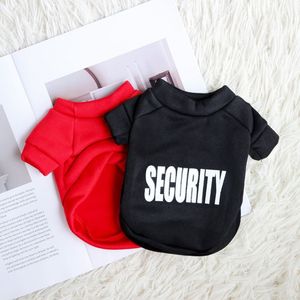 Pet Crew Neck Sweatshirt Orange Green Security Print Polyester Dog <b>Cat</b> <b>Clothes</b> Autumn Winter Wear - Product Image 2
