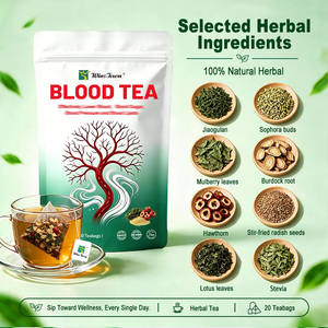 Natural Private Label Blood <b>Tea</b> Herbal Blend Blood Circulation <b>Tea</b> Blood Cleansing Herbal <b>Tea</b> Bags For Blood Health Support 60g - Product Image 5
