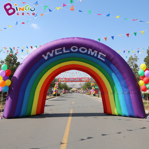 Arche gonflable publicitaire portable pour <span class=keywords><strong>location</strong></span> d'équipements, tunnel gonflable personnalisé pour mariages et fêtes, arche gonflable arc-en-ciel pour événements extérieurs - Product Image 4