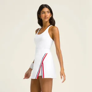 Golf Wear Femmes 2025 Robe <span class=keywords><strong>de</strong></span> <span class=keywords><strong>tennis</strong></span> avec <span class=keywords><strong>short</strong></span> à l'intérieur Coréen Badminton Sportswear Sports Alpinisme Porter <span class=keywords><strong>Bleu</strong></span> - Product Image 5