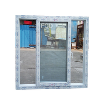 Ventana corredera de PVC para dormitorio, ventana corredera de cristal con diseño de pantalla residencial, precio barato