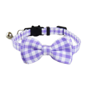 Pet Plaid Bow Tie <b>Collar</b> With Bell For Small Dogs All Seasons Cartoon Style - Product Image 4