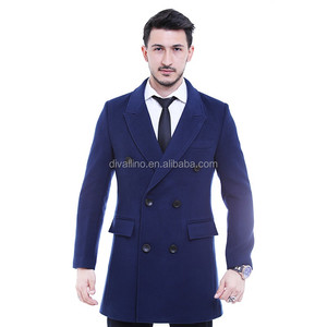 DIVALLINO 2025 New Arrivals <strong>Men's</strong> Thick Wool <strong>Peacoat</strong> with Sheep Fur Eco-Friendly &amp; Reversible Design-Cheap Wholesale Prices - Product Image 5